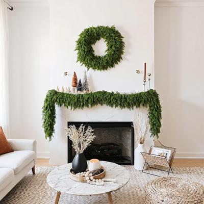 2025 Christmas Cedar Garland Realistic Garden Greenery Pine Vines Garland Holiday Party Decoration For Fireplace Door