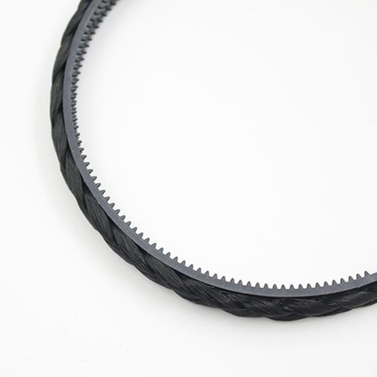 Headband Delicate Solid Color Twisted Wig Design Synthetic Hairband for Party