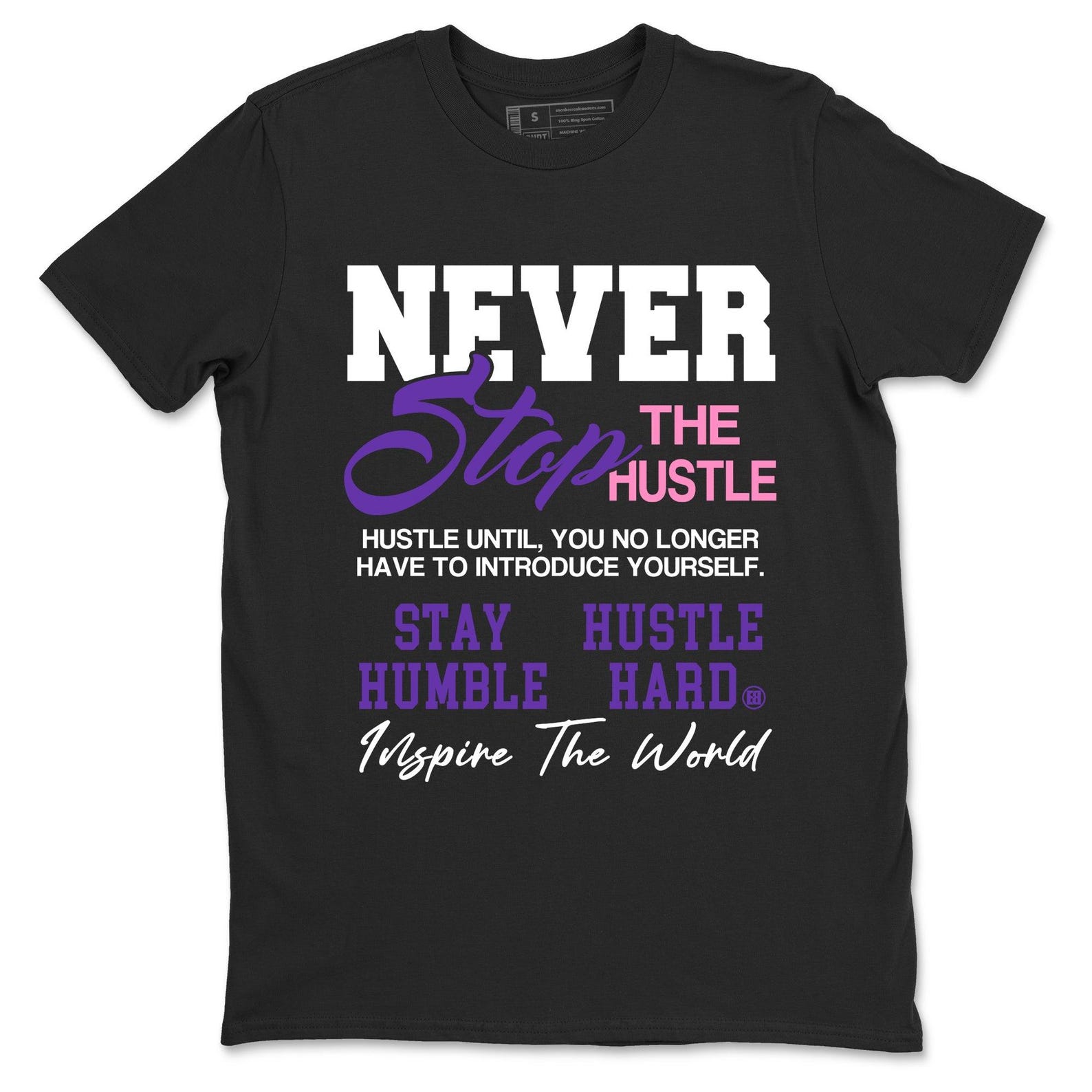 Never Stop Hustle Graphic Tee, Streetwear Fashion L