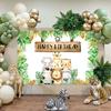 Jungle Animals Backdrop Wild One Safari Jungle Party Decoation Birthday Decorations Baby Shower Boy Gril 1st Birthday Background