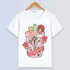 Anime Cardcaptor Sakura Summer Short Sleeve Cartoon Print White Casual Modal Women And Men T-Shirt