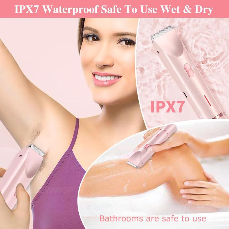 Elektrischer Rasierer für Frauen, schmerzloser Epilierer für Schnurrbart und Beine, Bikinizone, Körperhaarschneider für Frauen, Gesichtsepilierer, Haarentferner