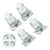Parts Swivel Casters Warehouses Wheel White Silver 250G Mount Ball With Rubber Bearing Wheels Material Handling