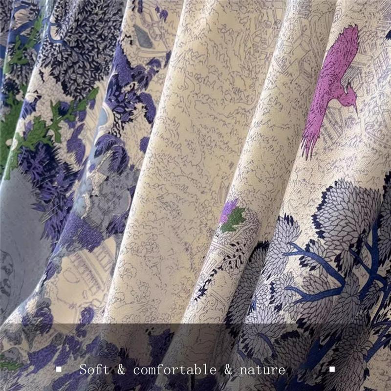 Hochwertiger doppelseitiger quadratischer Schal aus Maulbeerseide und Kaschmir, Herbst- und Winterschal, warmer Schal, Schal, Geschenk für Damen im chinesischen Stil