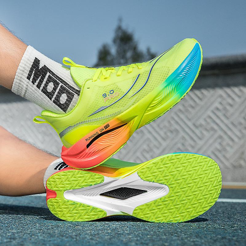 9Pro Running Shoes for Boys, Children and Students, Special Running Shoes for Competitions, Young and Young Carbon Board Shock-absorbing Sports Shoes
