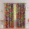 Bohemian geometric polka dot printed curtains   bedroom and living room   home decoration   room decoration