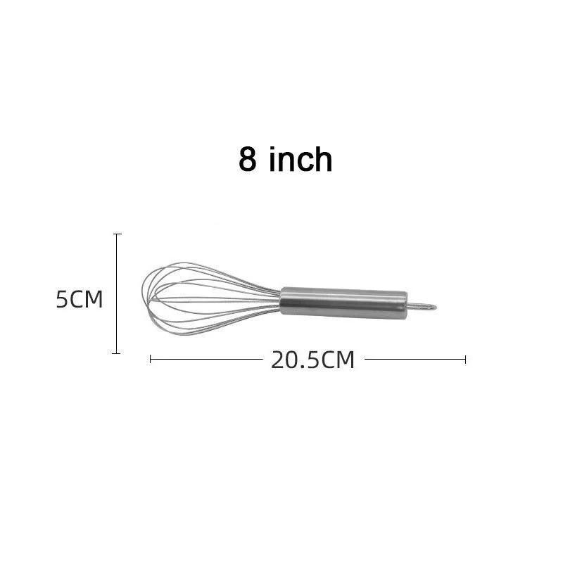 

Stainless Steel Whisk, Handheld Whisk for Blending, Whisking, Beating, Stirring, Hanging Hook, Easy To Clean