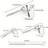 Stainless Steel Kitchen Funnel Set with Cleaning Brush for Transferring Honey Beverages Essential Oils and Other Liquids