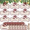 10Pcs Personalized Dog Ornament Christmas Tree Decoration Custom Name Pet Christmas Gift Ball Pendant