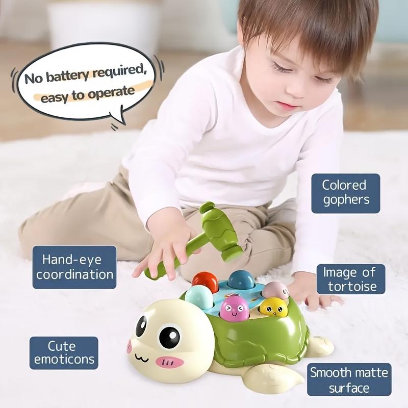 1Pc interactive turtle hammer toy, educational color shape classification game, durable other material structure, ideal gift for children aged 0-3