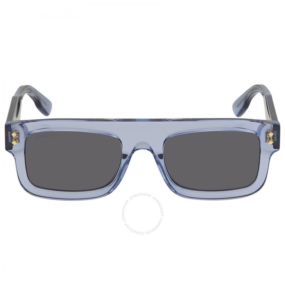 

Gucci Серые прямоугольные мужские солнцезащитные очки GG1085S 004 53