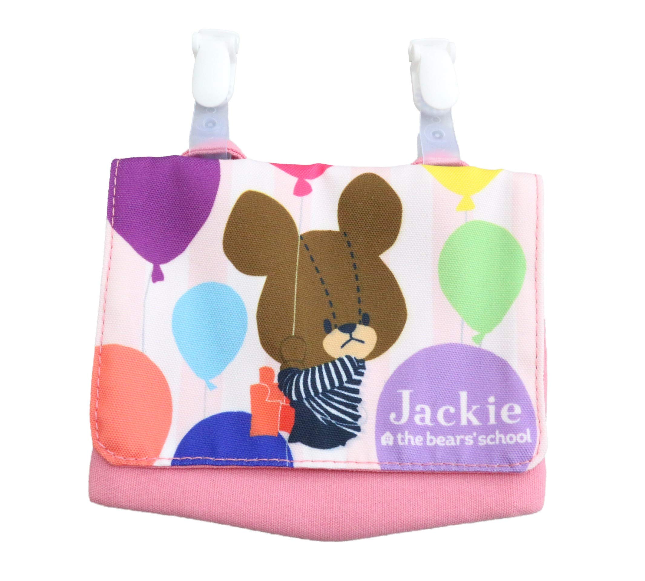 Marushin Pocket Outing Clip The H11 x x D3cm Floating 4335010200 Pouch, Pouch, Pouch, Bears School, W14.5 (excluding clip), Balloon,