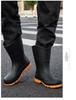 Men's Korean Style Waterproof Mid-Calf Rubber Rain Boots - Non-Slip, Slip-On Casual Fashion Shoes