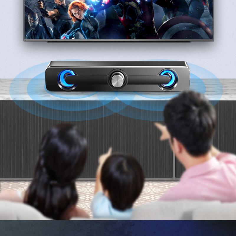 Bluetooth Usb Wired Speakers Bar Stereo Speaker For Projector Pc Laptop Phone Computer 3.5Mm Aux Speaker