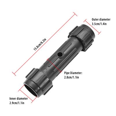 2 Pcs Paddle Connector Black Screwed Joint Fits for Kayak Canoe Stand Up Paddle