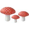 3Pcs Hanging Paper Lanterns Mushroom Shape Party Festival Decorations Indoor Outdoor Mushroom Lanterns Colorful Hanging