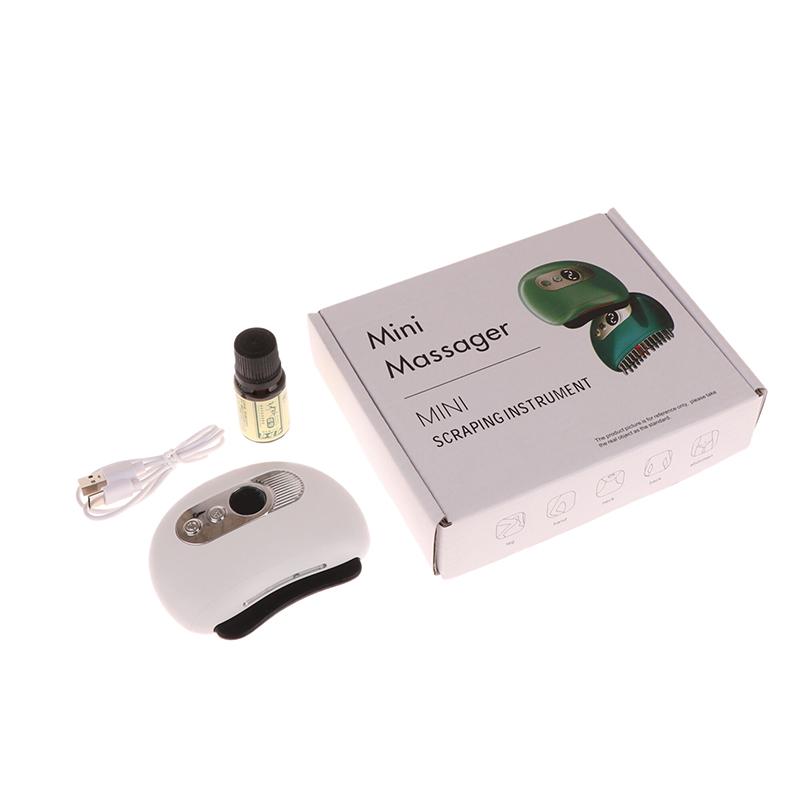 USB Electric Guasha Massager with Hot Stone Heating Vibration Facial Lifting Gua Sha Tool for Neck Back Face Skin Scraping Board