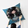 Cute Girls SSantoro Gorjuss Cushion Cover Car Throw Pillow Case For Sofa Car Christmas Gift 40x40cm 45x45cm