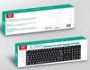 Multilingual USB Wired Keyboard with Russian, Arabic, Spanish, and French Layouts