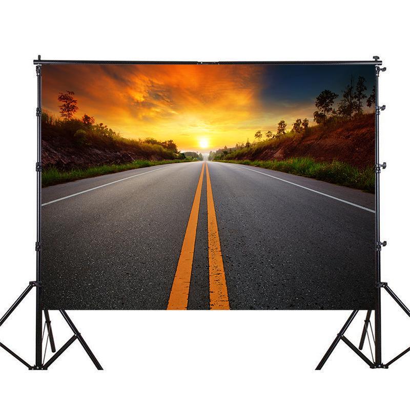 Road Scene Photography Background for Events,Indoor/Outdoor,Party Backdrop,Wall Tapestry Backdrop,,Live Streaming
