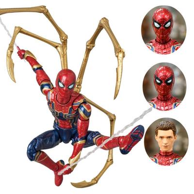 Avengers 4 Spiderman-Figur, Spielzeug, 15 cm große Actionfigur mit beweglichen Gelenken, perfekte Geschenke zum Geburtstag und Neujahr