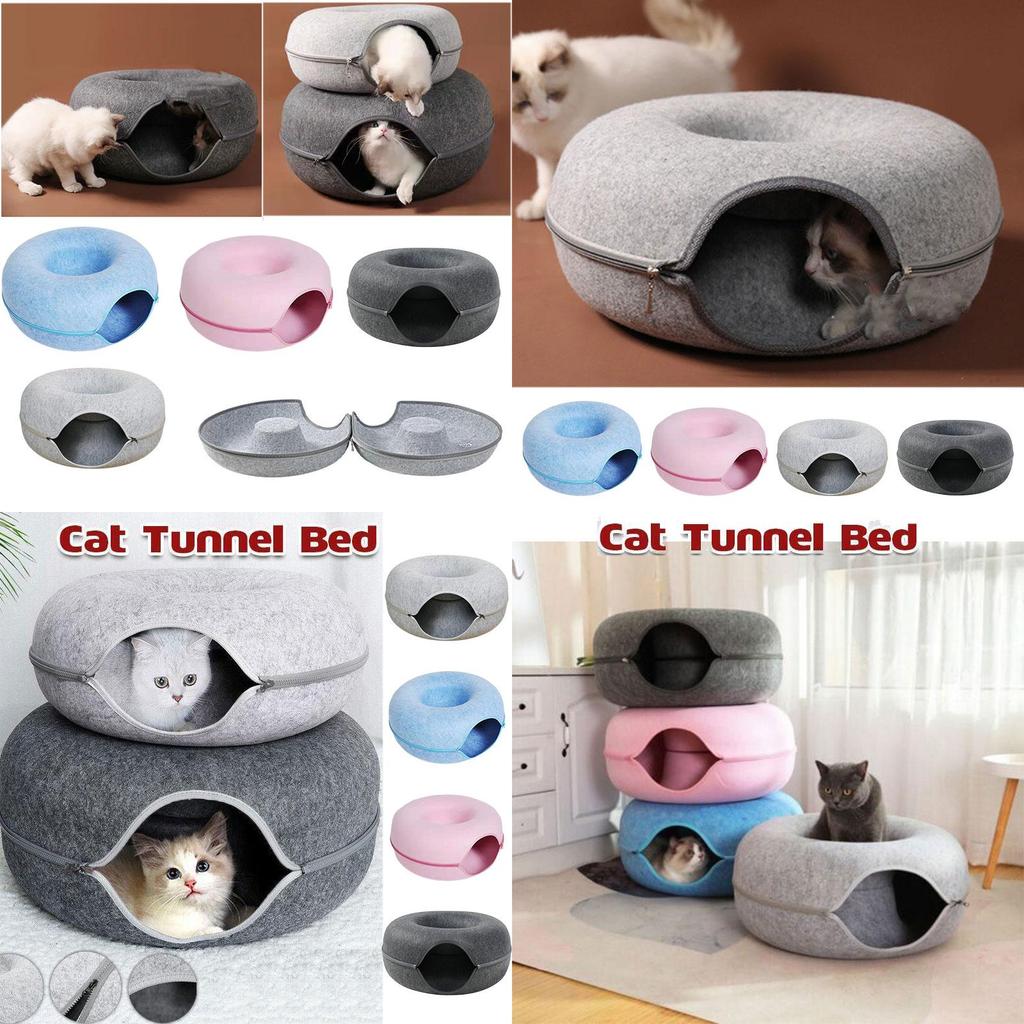 Comfy And Cozy Cat Bed Detachable All-season Felt Cat Nest In Various Sizes And Colors