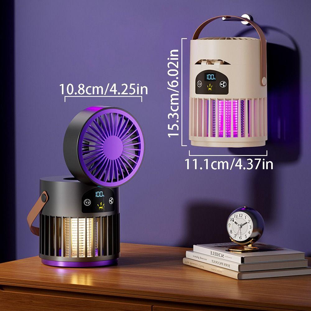 Wall Hanging Mosquito Killer Lamp Fan 3-in-1 Flying Insect Trap Bug Zapper Trap Lamp  Outdoor