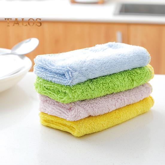 Talos 1 stk mikrofiber tykt håndkle Kjøkken tallerken Vask rengjøringsklut