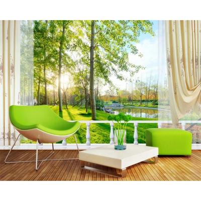 Moderne Schlichte Tapete 3d Pastorale Landschaft Tapete Wohnzimmer Schlafzimmer Sofa Hintergrund Dekor Tapete