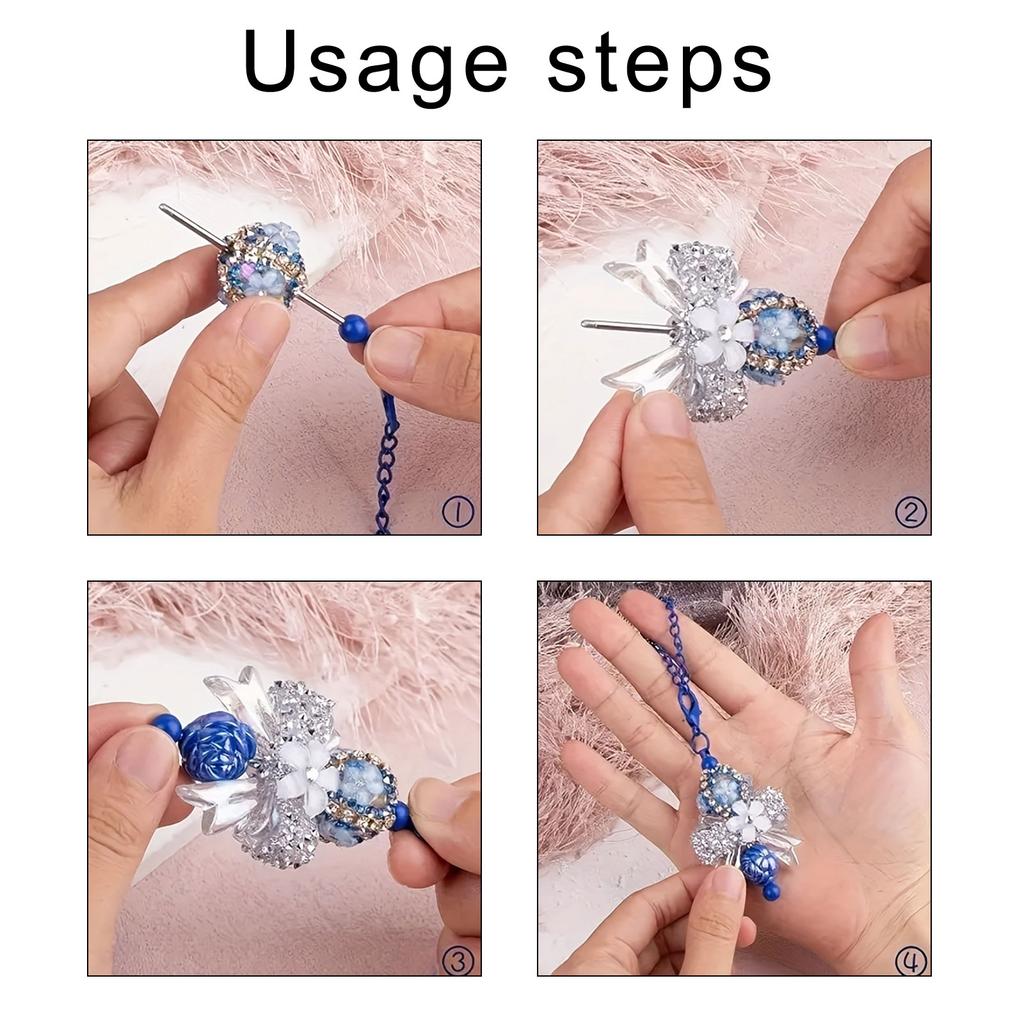 8Pcs Beadable Keychain Charm Beading Keyring Pendant Keyring Decorations Accessory for Keychain Backpacks Purse Charm