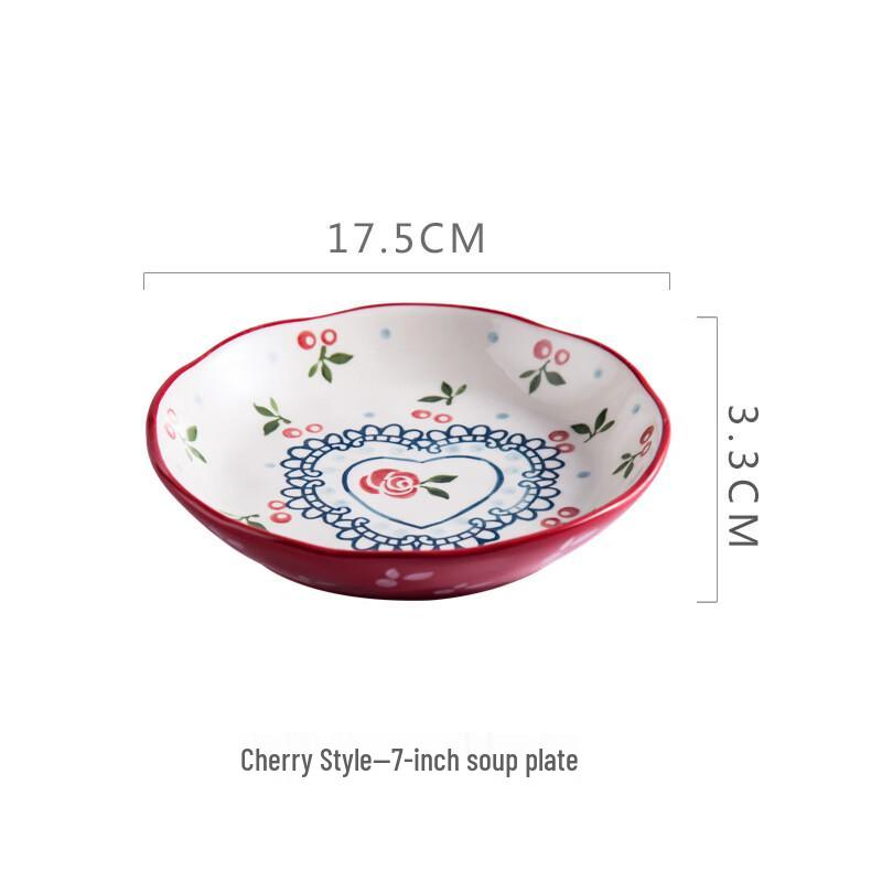 Japanese Cherry Ceramic Plate