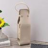 Luxury Reusable Wine Gift Bag PU Leather Double Layer Champagne Gift Bag Durable Wine Tote Carrier