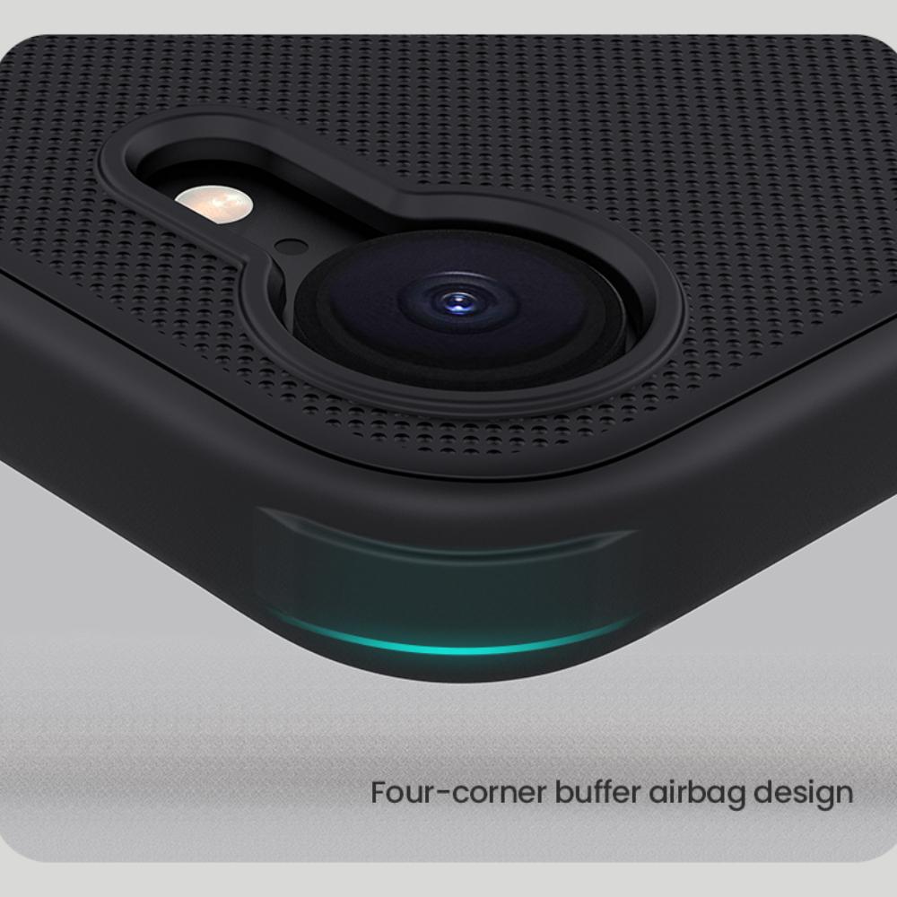 Für iPhone 16e Telefonhülle Nillkin Super Frosted Shield Pro Harte PC + TPU-Schale Stoßfeste Rückseite