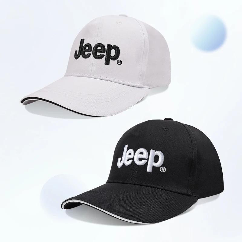 JEEP Embroidered Baseball Hat Car Outdoor Casual Cap For Jeep Grand Cherokee Wrangler JK Gladiator Compass Renegade Patriot Libe AKU1