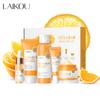 LAIKOU Vitamin C Hautpflege-Set 5-teilig Gesichtsreiniger Toner Serum Creme Augencreme