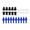 Windshield Wind Screen Spike Bolts M5 Screws Nuts Motorcycle Modification AccessoriesBlue