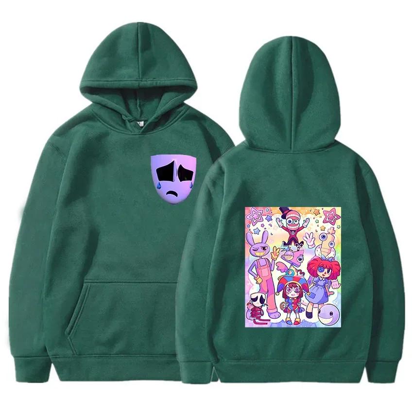 Hanoracele Amazing Digital Circus Femei Harajuku Kawaii Pomni Jax Gangle Kinger Zooble Topuri Hanorace Unisex cu Glugă