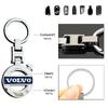 Car Tire Wheel Valve Cap Cover+Metal Car Key Chain Ring Keychain For Volvo V50 XC60 V40 XC90 S60 XC40 V60 V70 S90 Olestar AWD T6