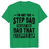 Bonus Dad Men's T-shirts Clothes Step Dad Tee Shirt Homme Birthday Tee Tshirts Short Sleeve O-neck Clothing for Men Tops