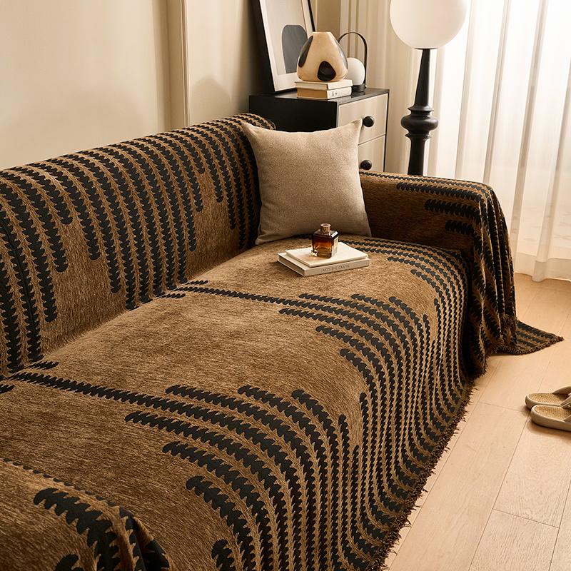Home Sofa Cover Living Room Sofas Knitted Blanket Cover Furniture Cover Prevent Cat Scratch Blanket 3 Seater Sofa Cover Full Set
