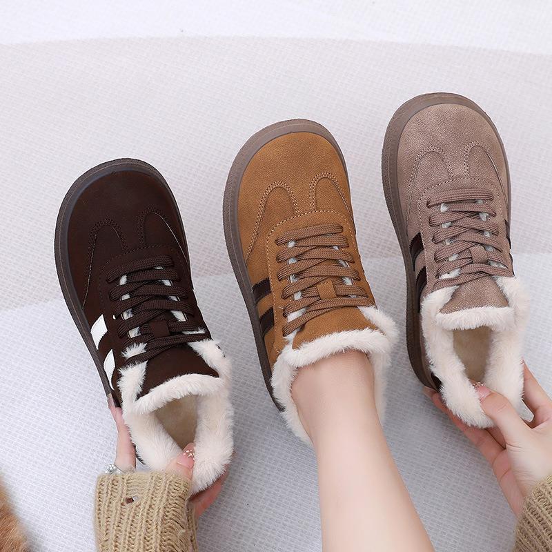 Shoes women's cotton shoes women's winter new versatile soft-soled casual thick-soled velvet casual board shoes women