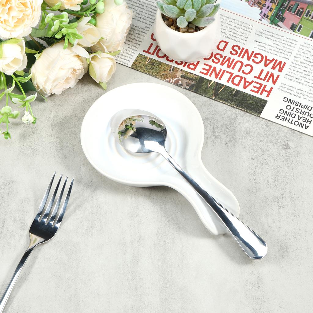 Podložka pod lžíci Velká Keramická Podložka pod lžíci Žáruvzdorná Keramická Vařící Podložka Kolébka na kávovou lžičku na Kuchyňskou linku