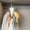 2PCS 12 Hooks Pants Rack Rotatable Hook Underwear Socks Holder  Wardrobe Organization