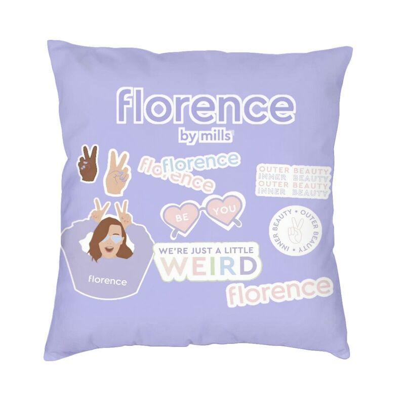 Fashion Florence By Mills Throw Pillow Case Home Decorative Square Millie Bobby Brown Cushion Cover 45X45 Pillowcover For Sofa Peach skin 18*18(CM)-1Pcs