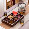 Bamboo Divided Snack Tray for Tea Ceremony
