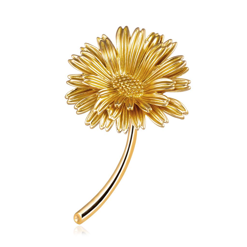 Damen Mode Süße Sonnenblume Legierung Brosche Schick Einzigartige Dekoration