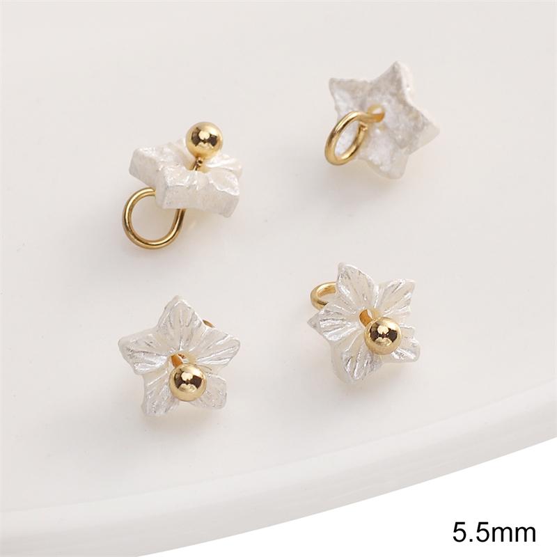 5Pcs Resin Mini Flower Pendant Charms for Necklace Bracelet DIY Jewelry Craft Making