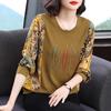 Women's Spring Autumn Mid-Age Loose Long Sleeve T-Shirt Long Sleeve Y2k Top T-Shirts