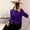 Lekasha Women's Loose Fit Wool Cardigan - Round Neck Long Sleeve Knitwear Pullover