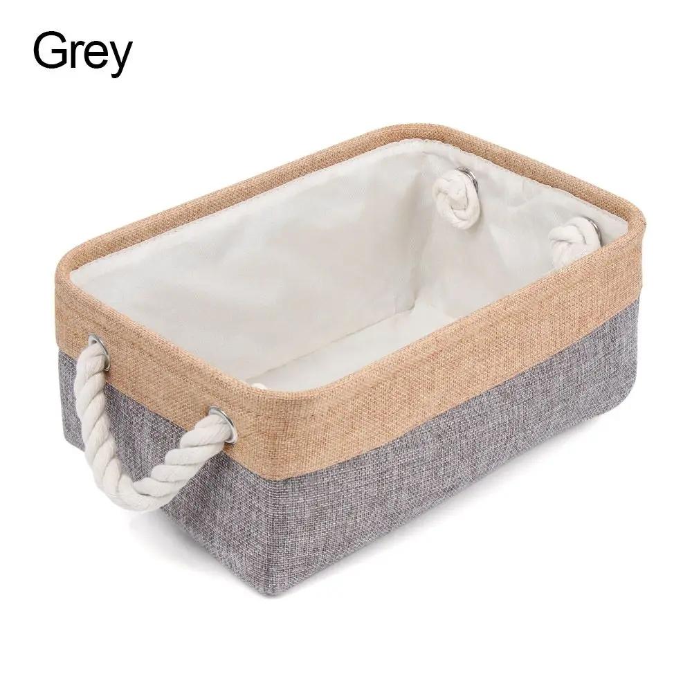

Home Supplies Sundries Sorting Basket Folding Linen Organizer Box Underwear Socks Baby Toys Storage Basket сірий